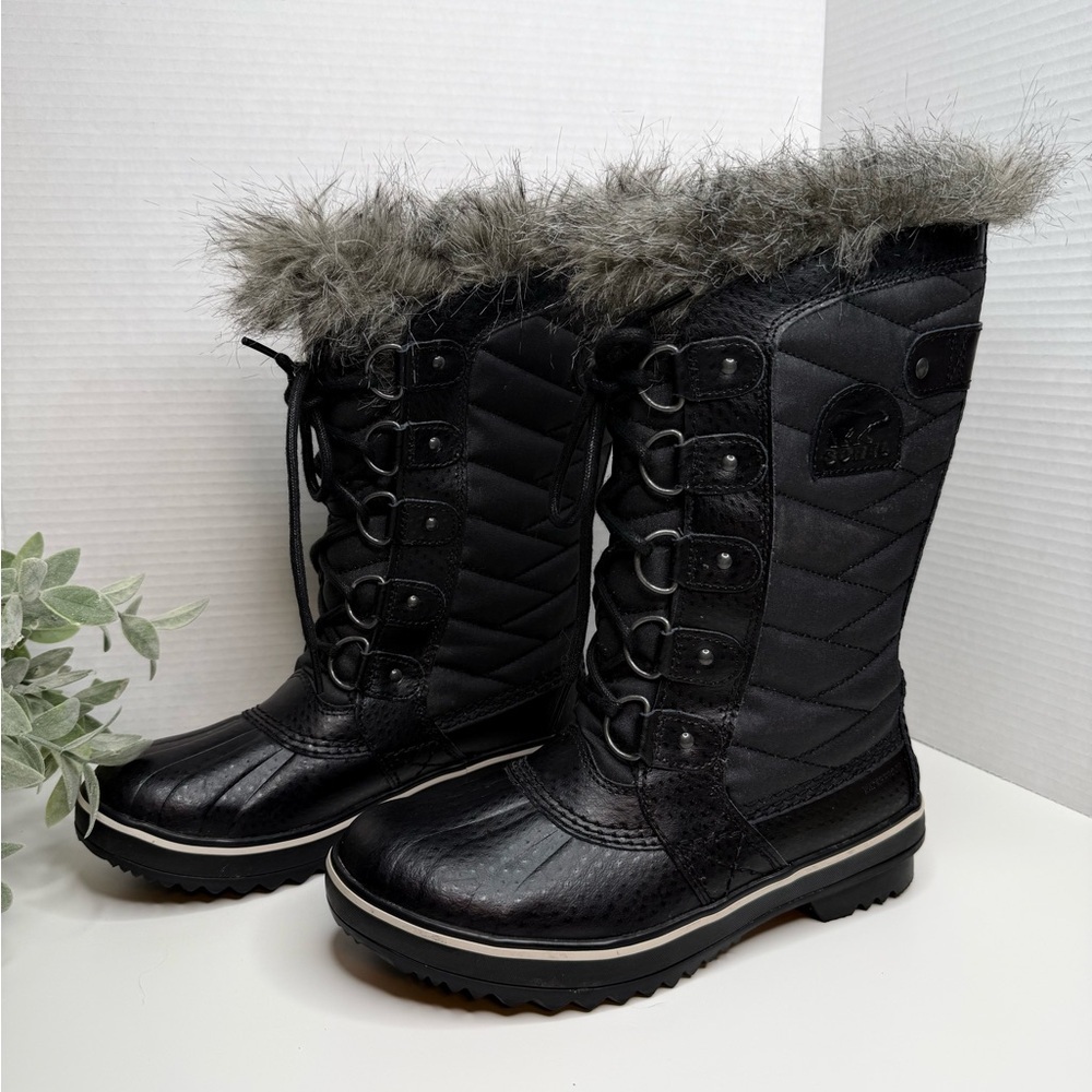 Sorel TOFINO™ II Women's Waterproof Boot Black Calf High Outdoor Boots W Size 6